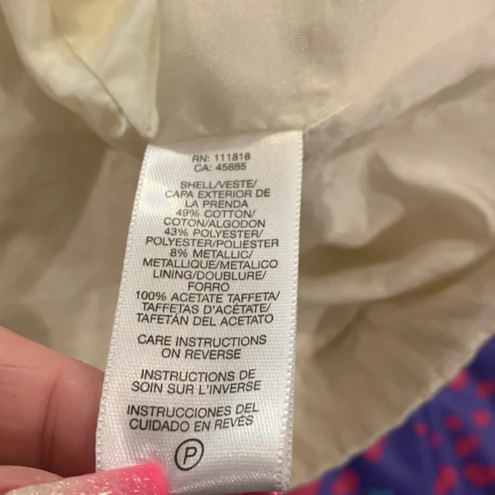 Michael Kors zebra print dressy shirt size 8 - Picture 11 of 11